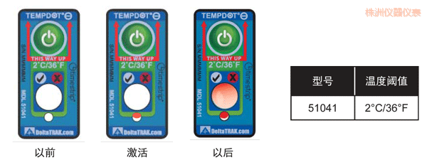 株洲溫度指示標(biāo)簽 累計(jì)下降溫度的標(biāo)簽